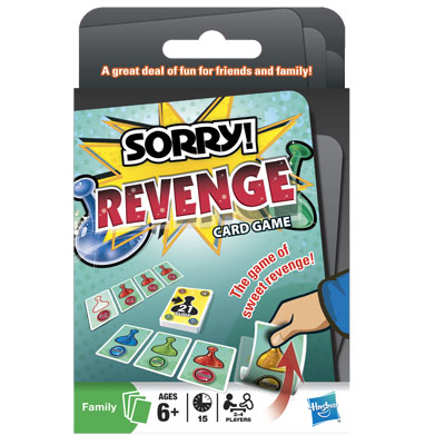 Hasbro 2009 Sorry Revenge Family Card Game Ages 6 for sale online 