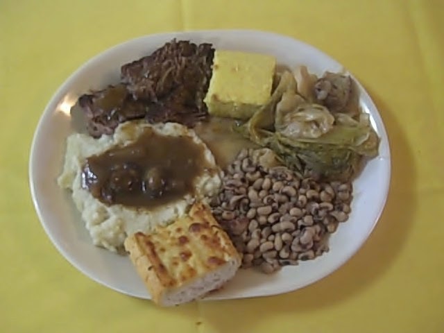 Vegan new year’s black eyed peas and cabbage Real Cajun Cooking - Pure and Simple: Cajun Black-Eyed Peas, Cabbage and Pork Chops - A New Year