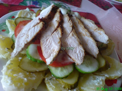 Articole culinare : Salata in straturi cu pui