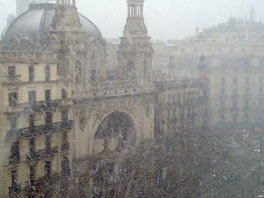 Snowing in Barcelona