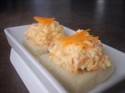 Canapé de chaca y zanahoria