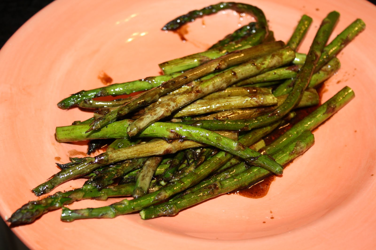 Seasoned with Love Roasted Asparagus with Balsamic Butter Sauce