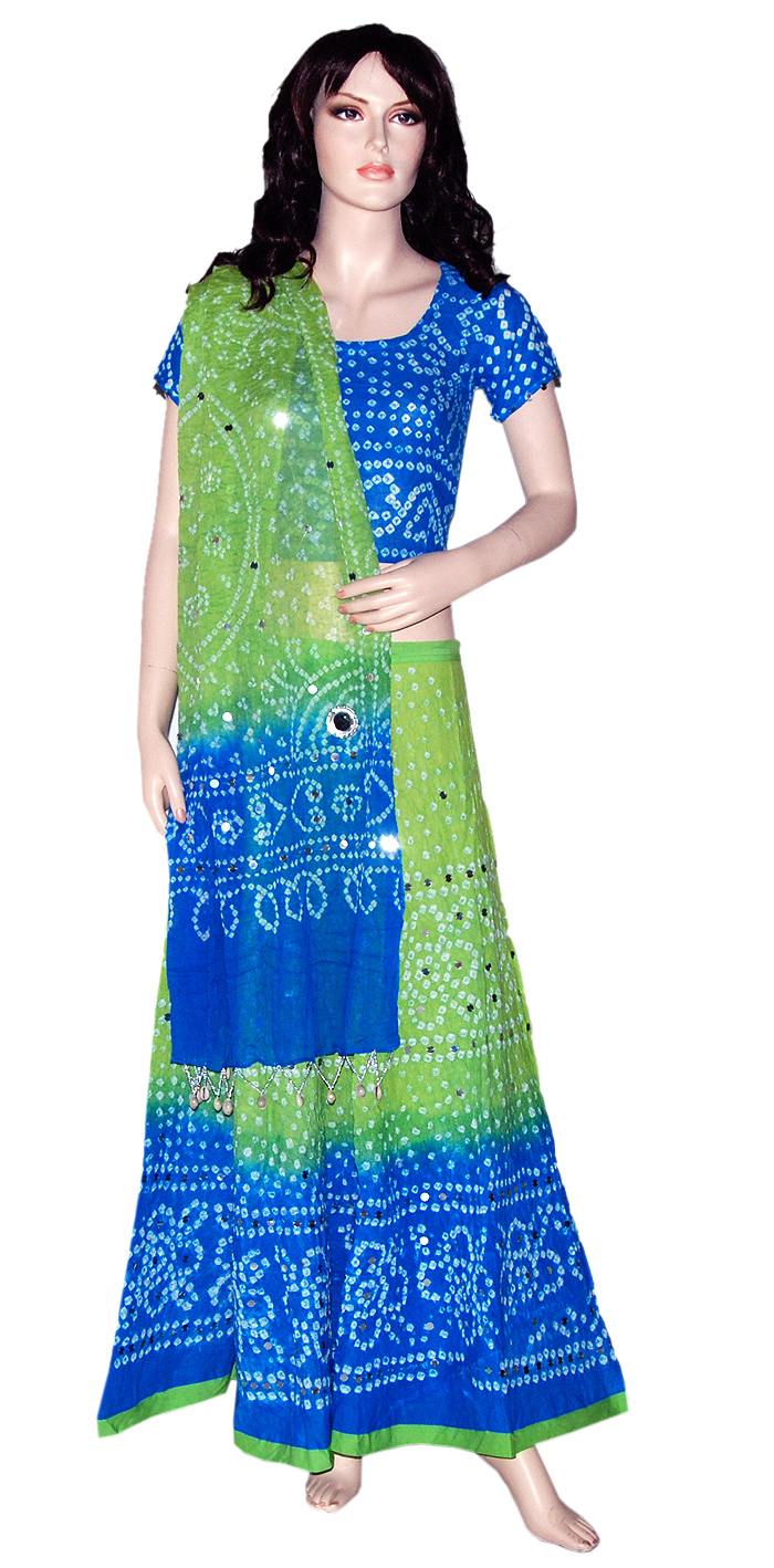 Online bandhej lehenga choli Clearance