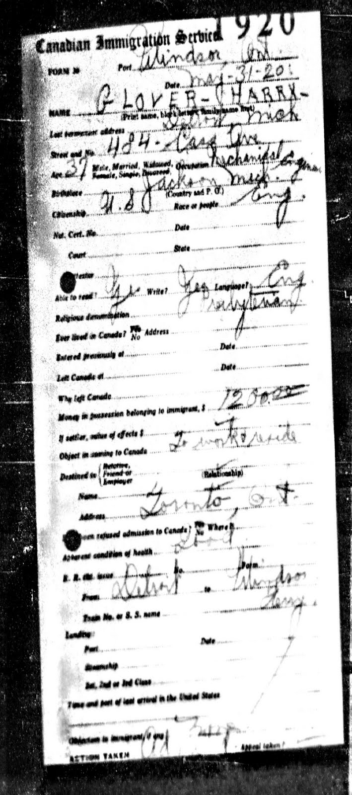 Journey to the Past Border Crossing Documents