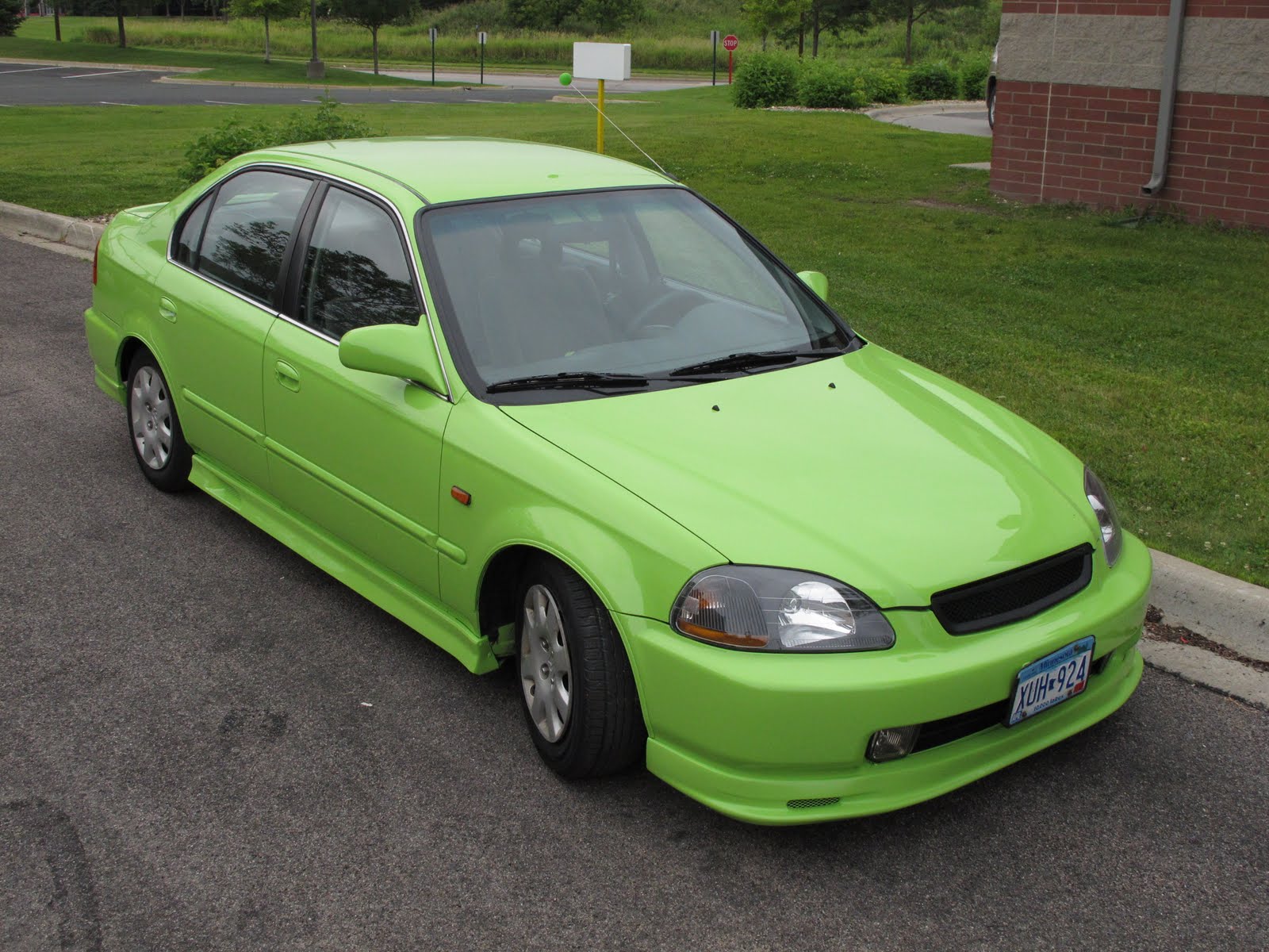 Honda Civic Lime Green