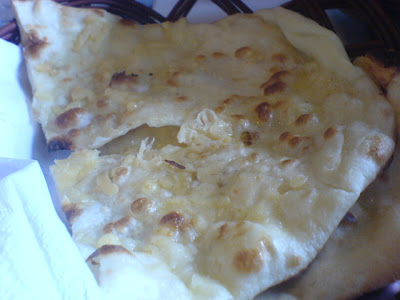 Muthu's Curry, cheese naan