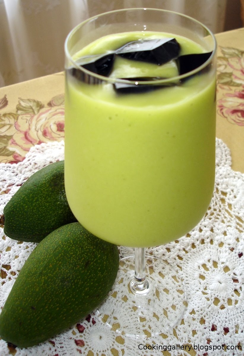 Making Avocado Juice In Batu Bara City