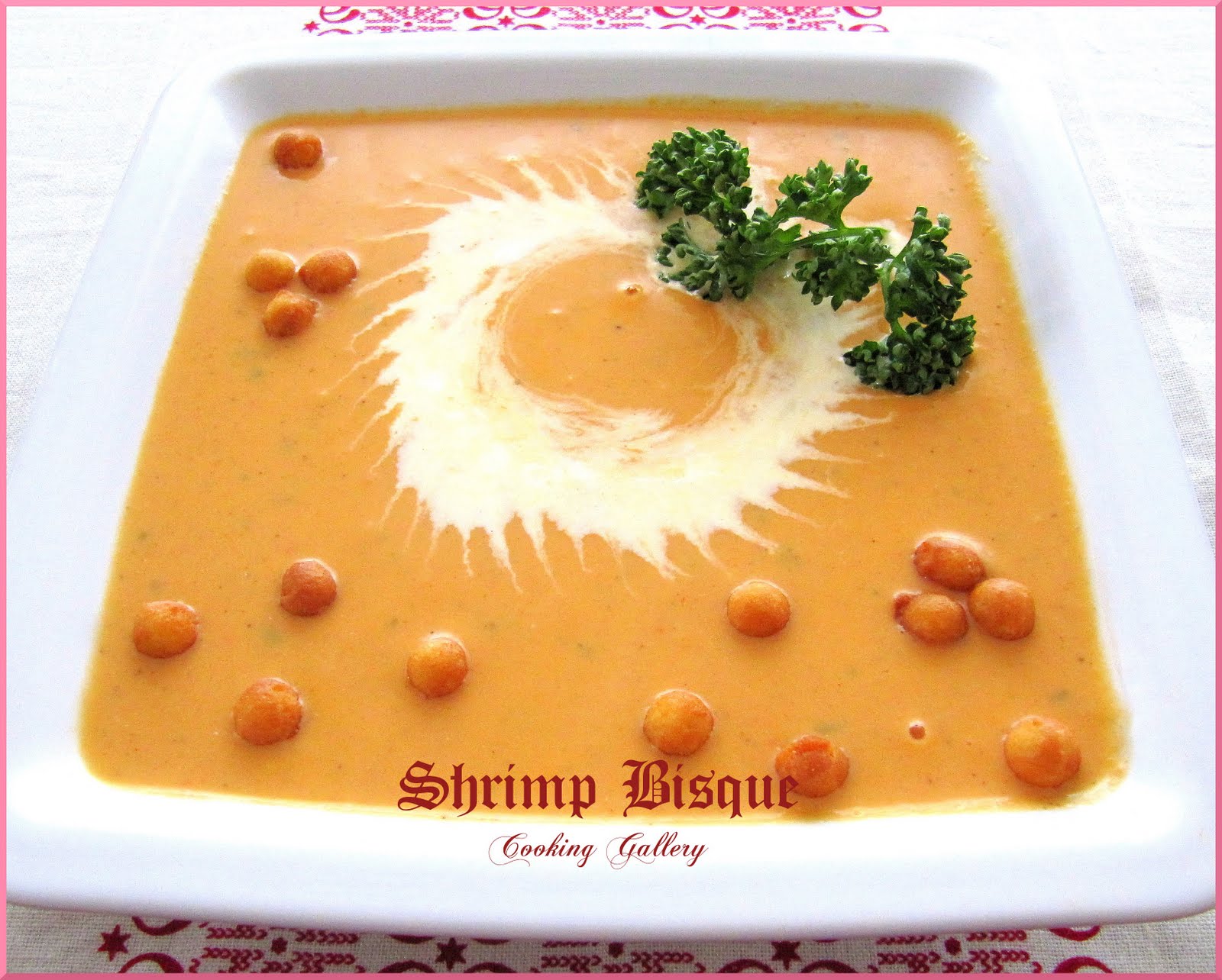 Shrimp Bisque Cooking Gallery