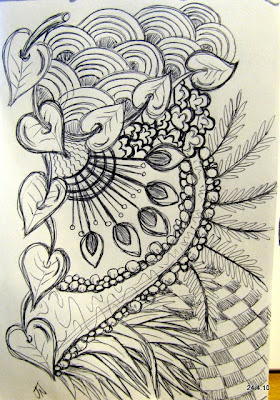 No Matter Where I go...I ALWAYS Meet Myself There!: Zentangles and Doodles
