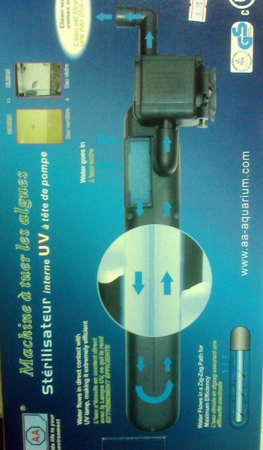 Hong Kong Aquarium Supply hkfish2008 Internal UV Sterilizer 24W AA