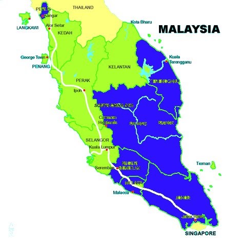 Malaysia Street Photo: New Political Map of West Malaysia
