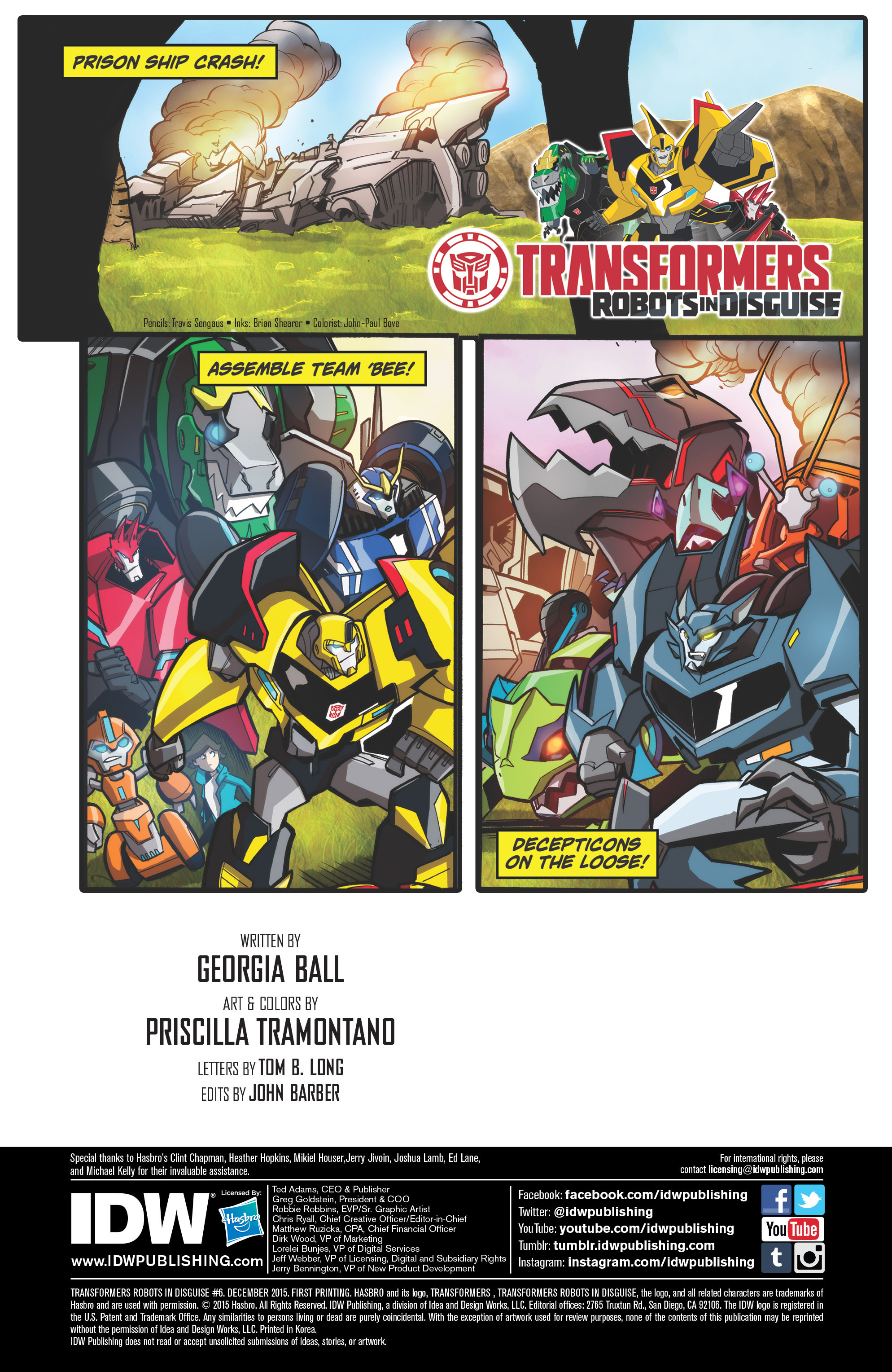Read online Transformers: Robots In Disguise (2015) comic -  Issue #6 - 2