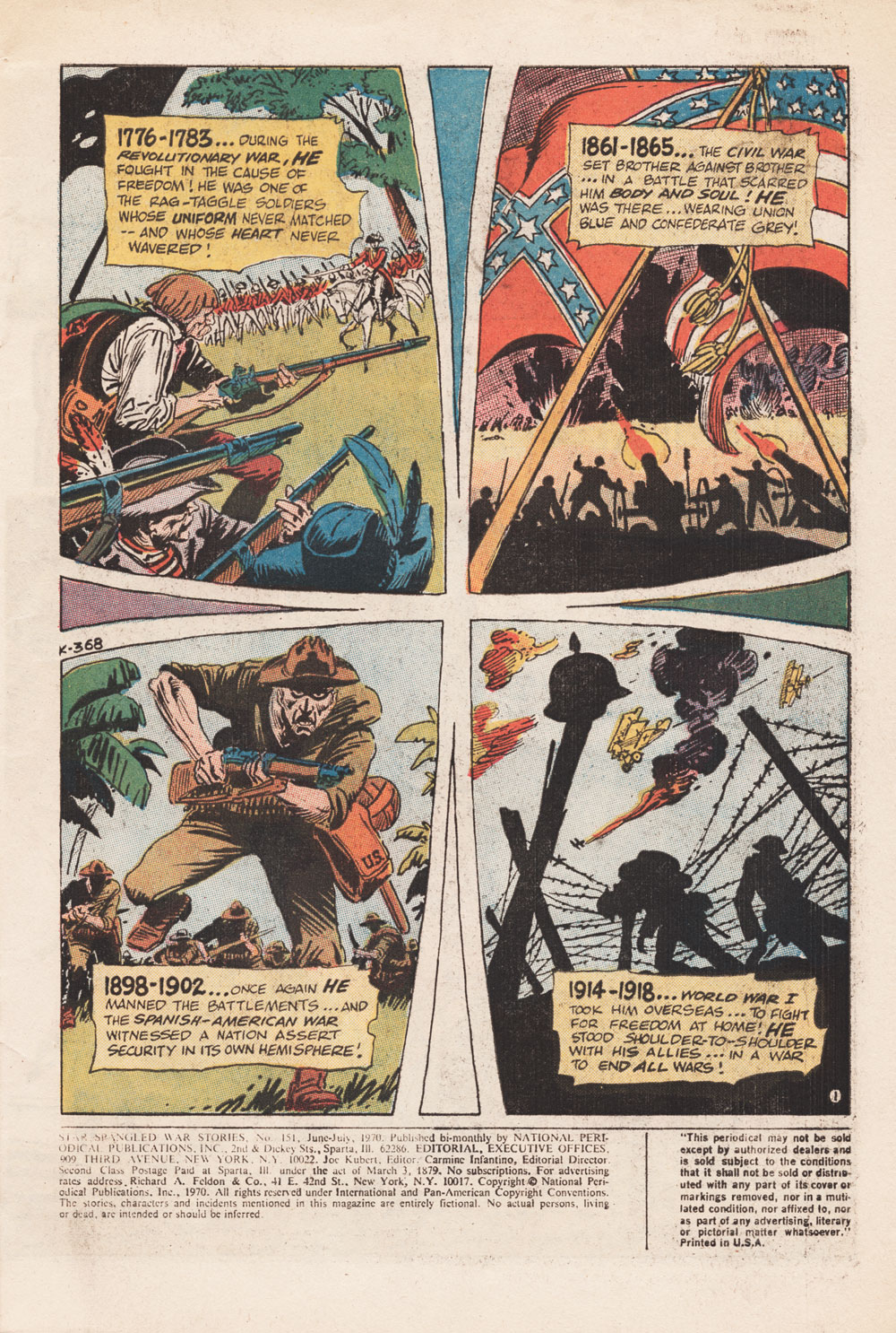 Read online Star Spangled War Stories (1952) comic -  Issue #151 - 3