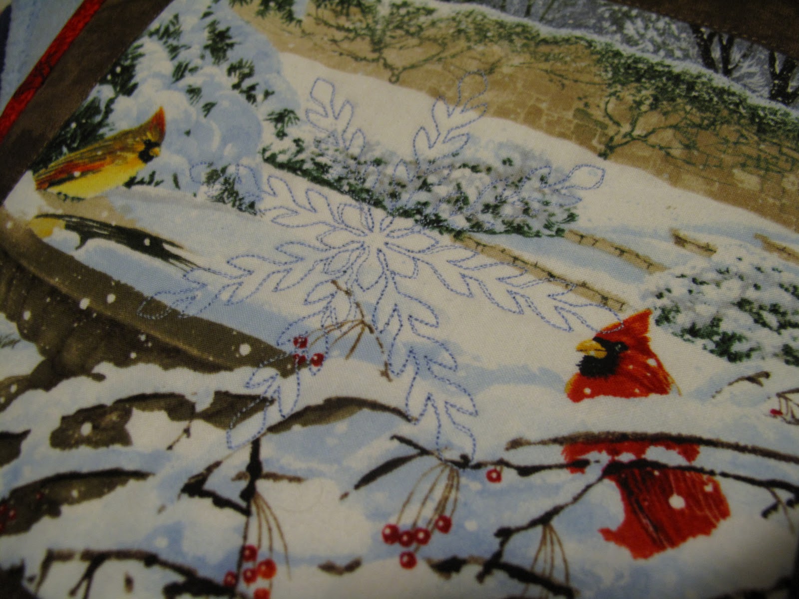 Quilter's Block Christmas Quilt from fabric panel