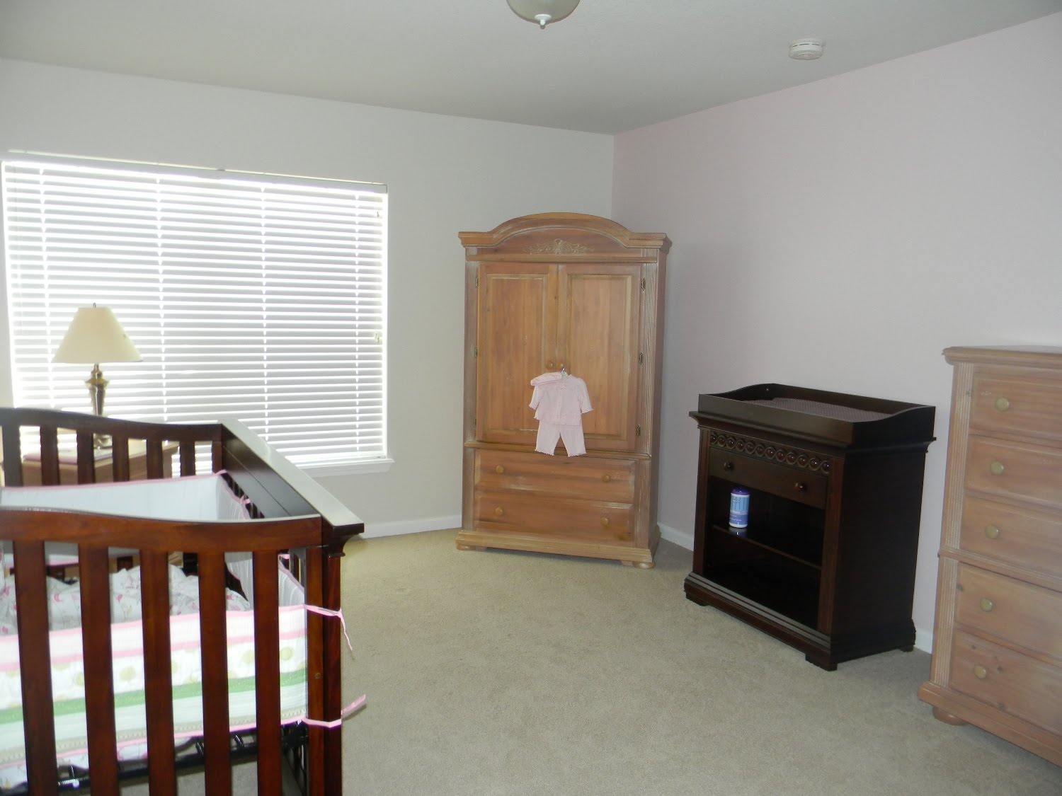 First Came Love We painted the baby's room!