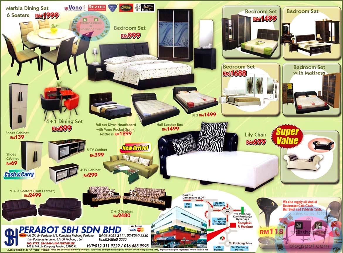 SBH Furniture Year End Stock Clearance 1 Dec 31 December 2010