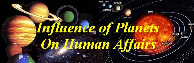 Influence of planets on human affairs