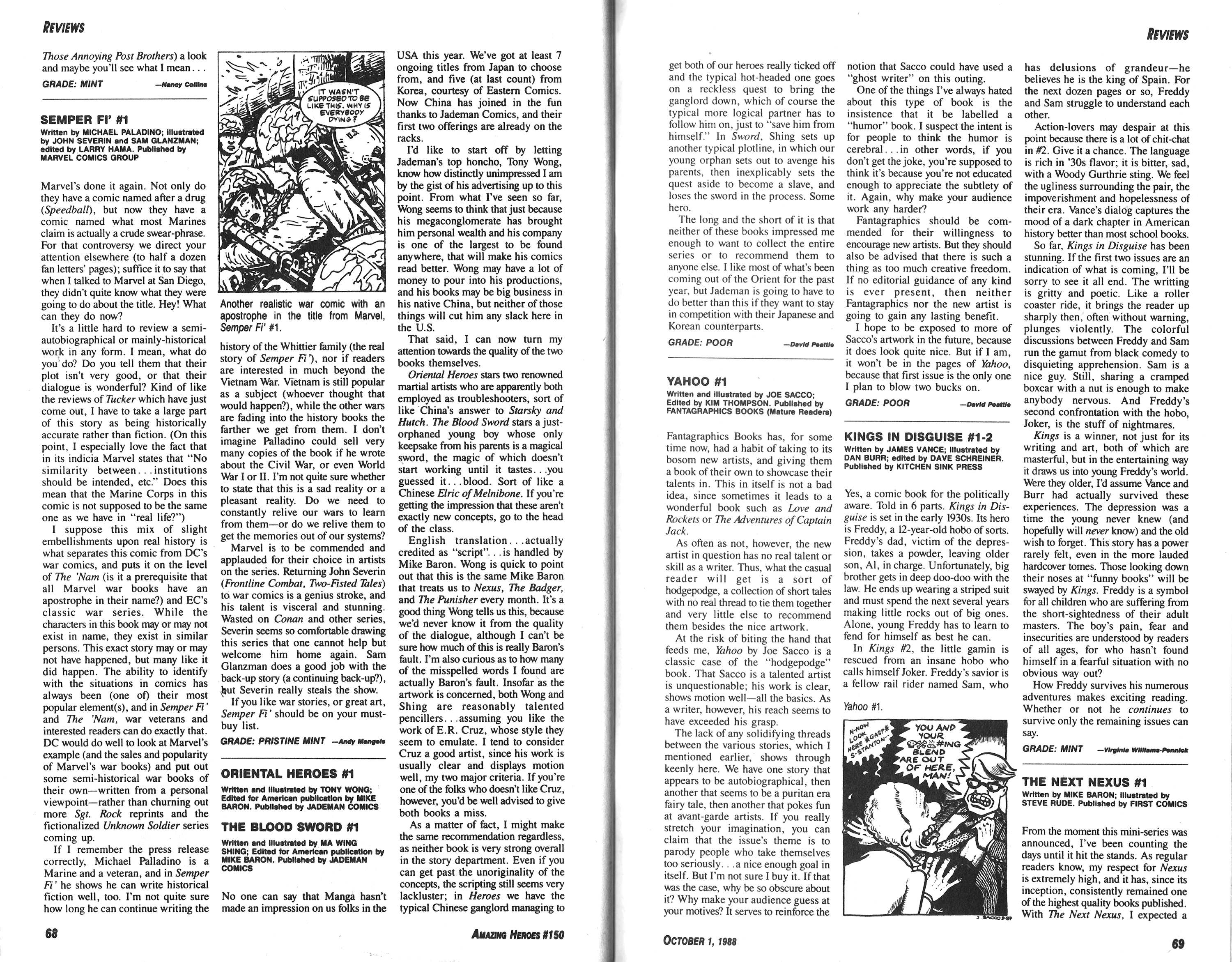 Read online Amazing Heroes comic -  Issue #150 - 35