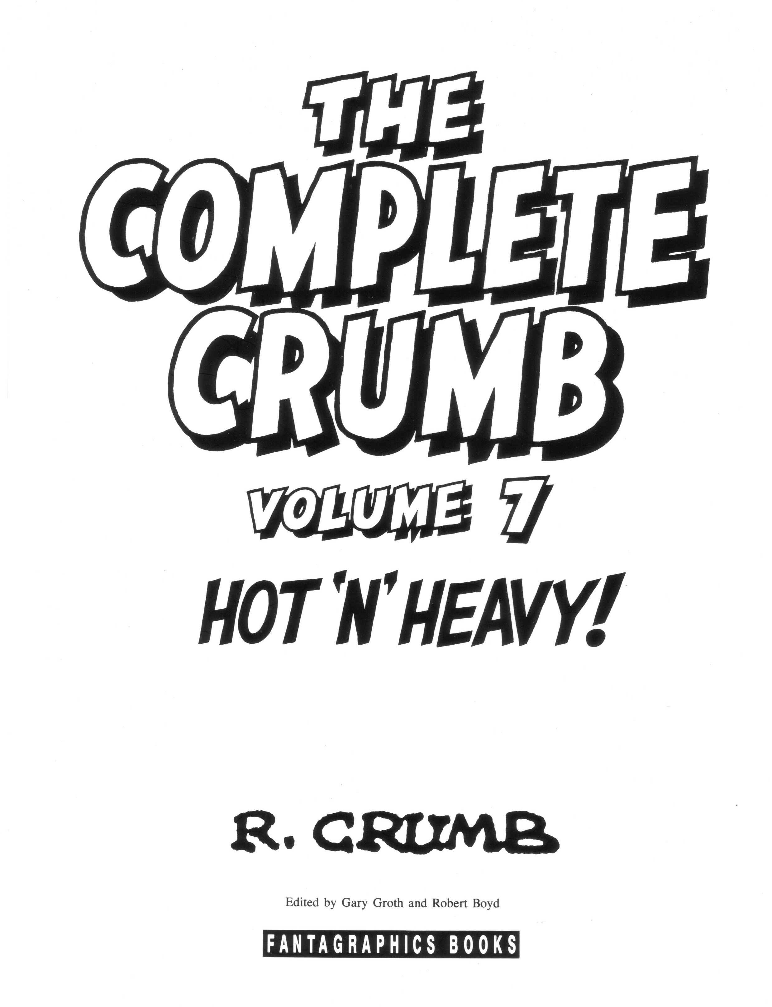 Read online The Complete Crumb Comics comic -  Issue # TPB 7 - 4