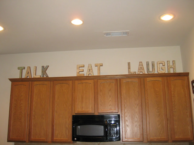 Life Crafts & Whatever: Talk, Eat and Laugh. My kitchen letters