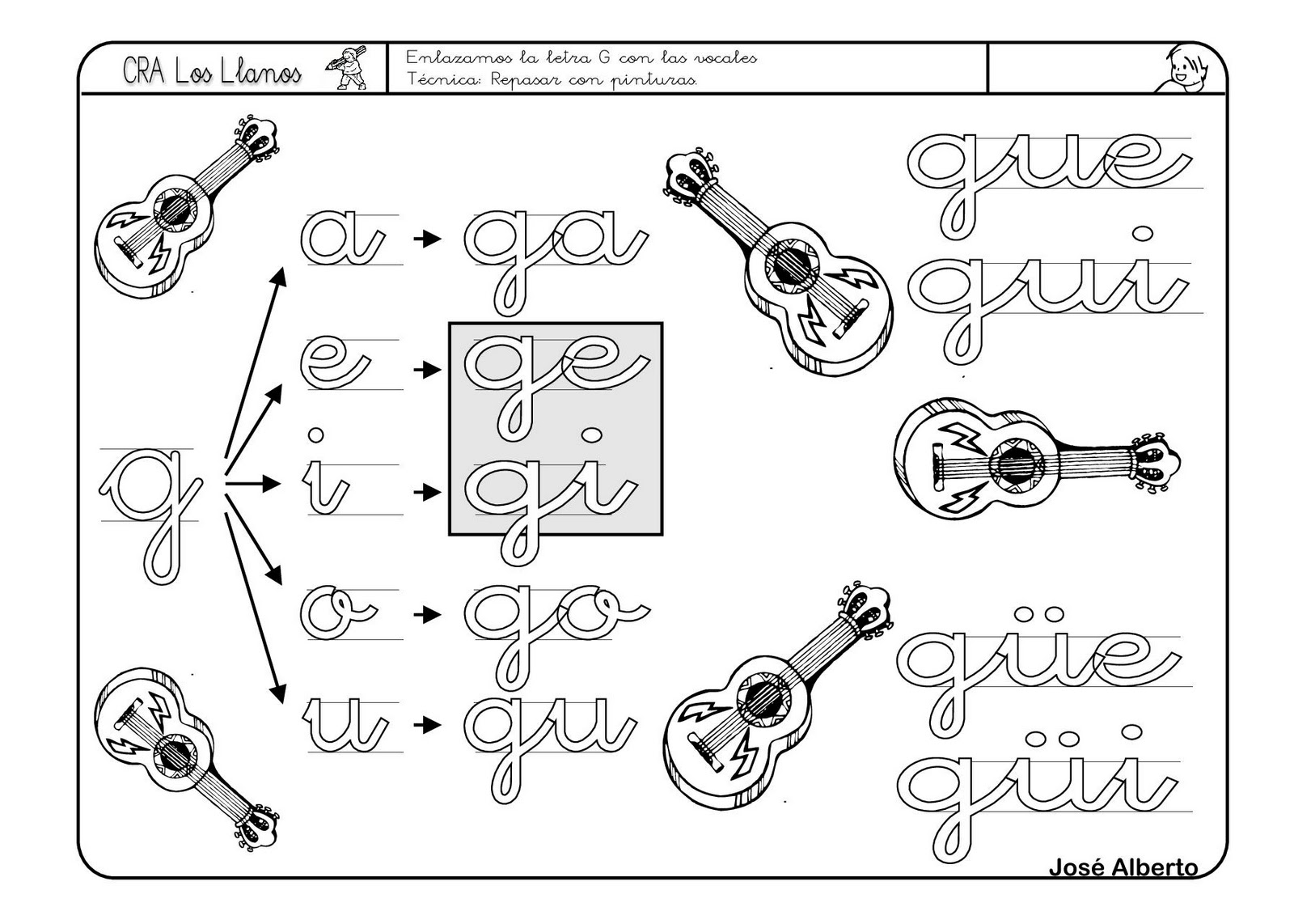 A BIT IN SPANISH, A BIT IN ENGLISH G/GU/GÜ