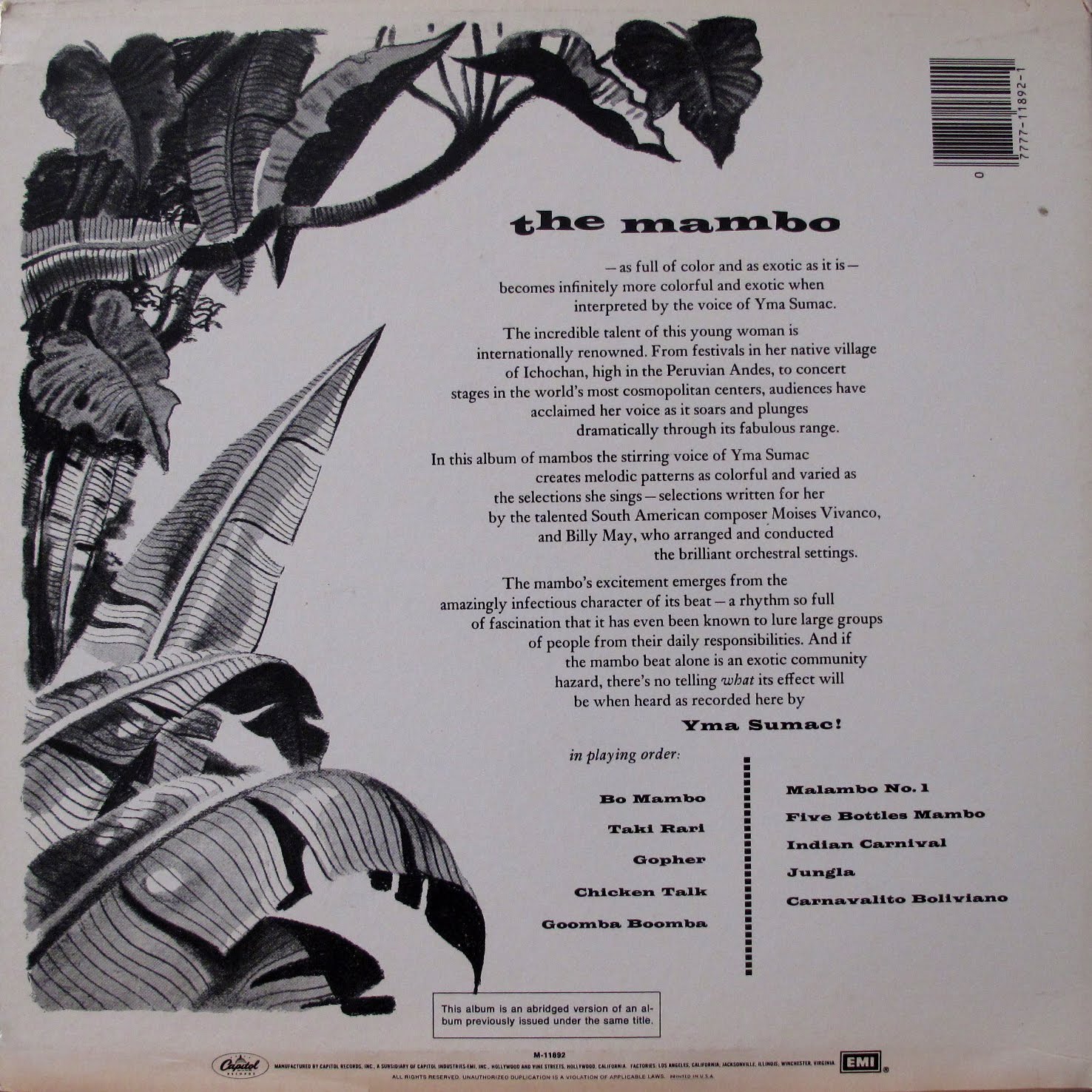 3 penics YMA SUMAC Mambo!