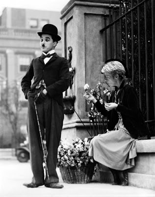Charlie Chaplin and Marin Alsop in City Lights, image by Charles T. Downey (with apologies to Charlot)