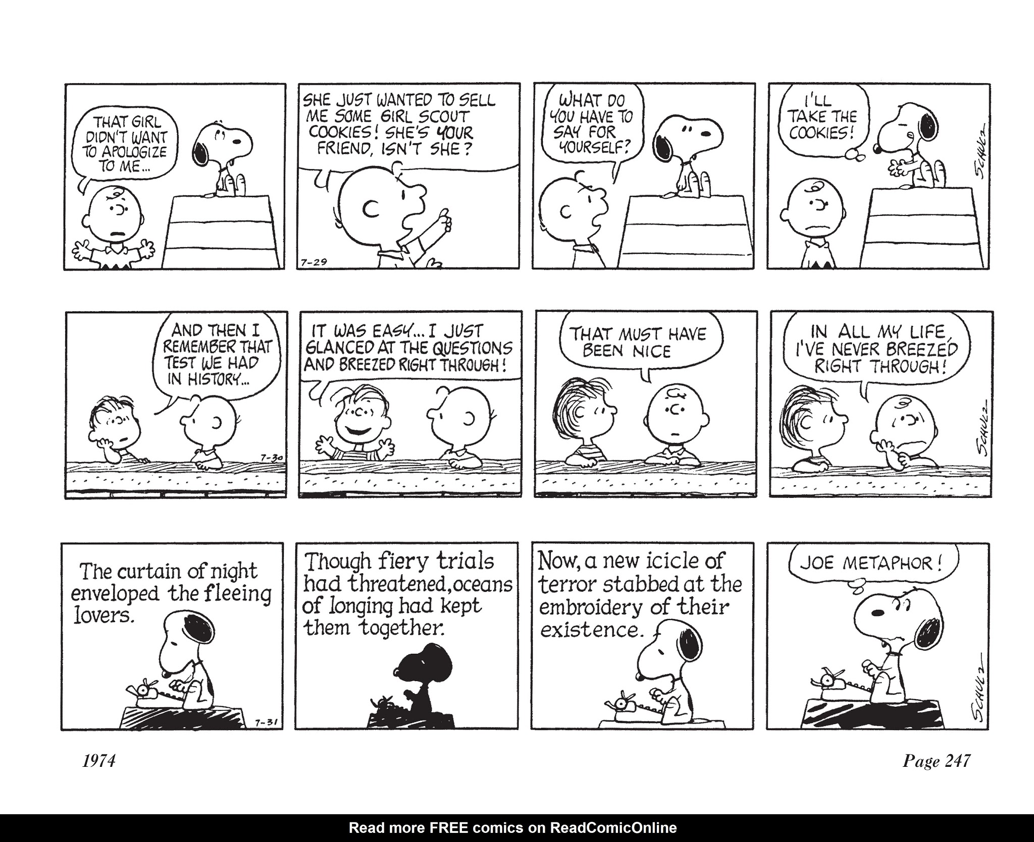 Read online The Complete Peanuts comic -  Issue # TPB 12 - 261