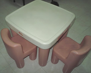 AIN'S Preloved Items..: Ain's Preloved Little Tikes Table & Chairs Set (SOLD ALice)