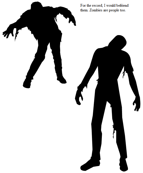 zombie silhouette clip art - photo #4