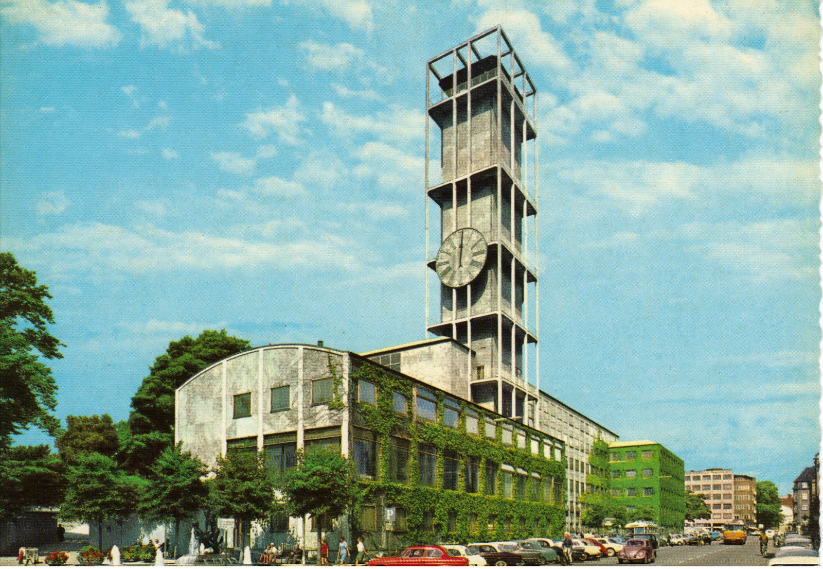 POSTALES INVENTADAS: 434. Aarhus. Raadhuset-Town hall-Rathaus