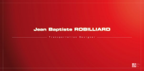 Jean Baptiste Robilliard design works