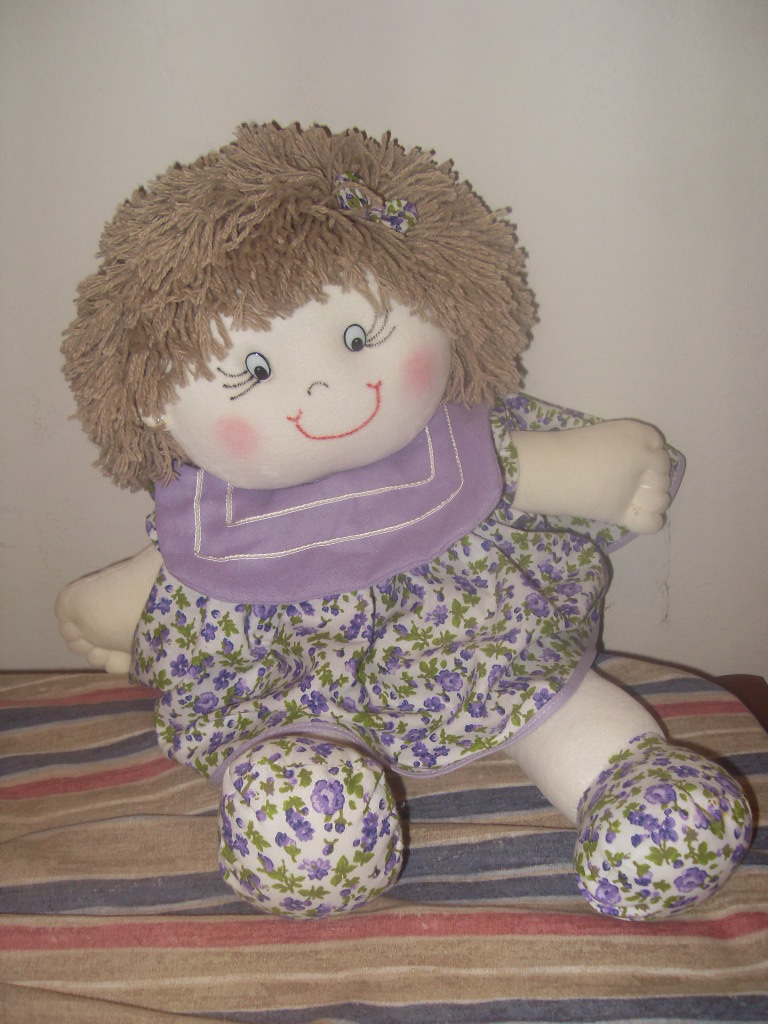 Garota de Pano: Boneca de cabelo arrepiado
