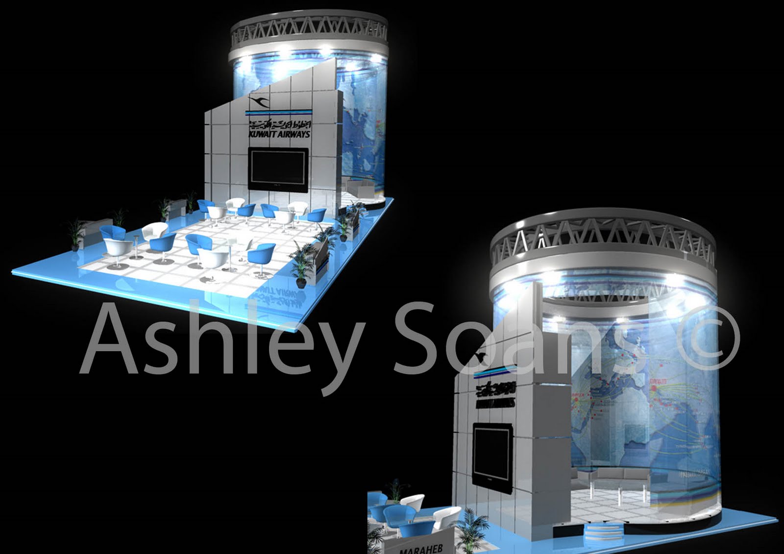 AS.ARTS Kuwait Airways Exhibition Stand