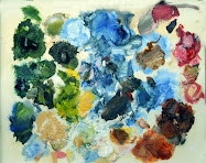 My Unorganized Palette with Oil Paint