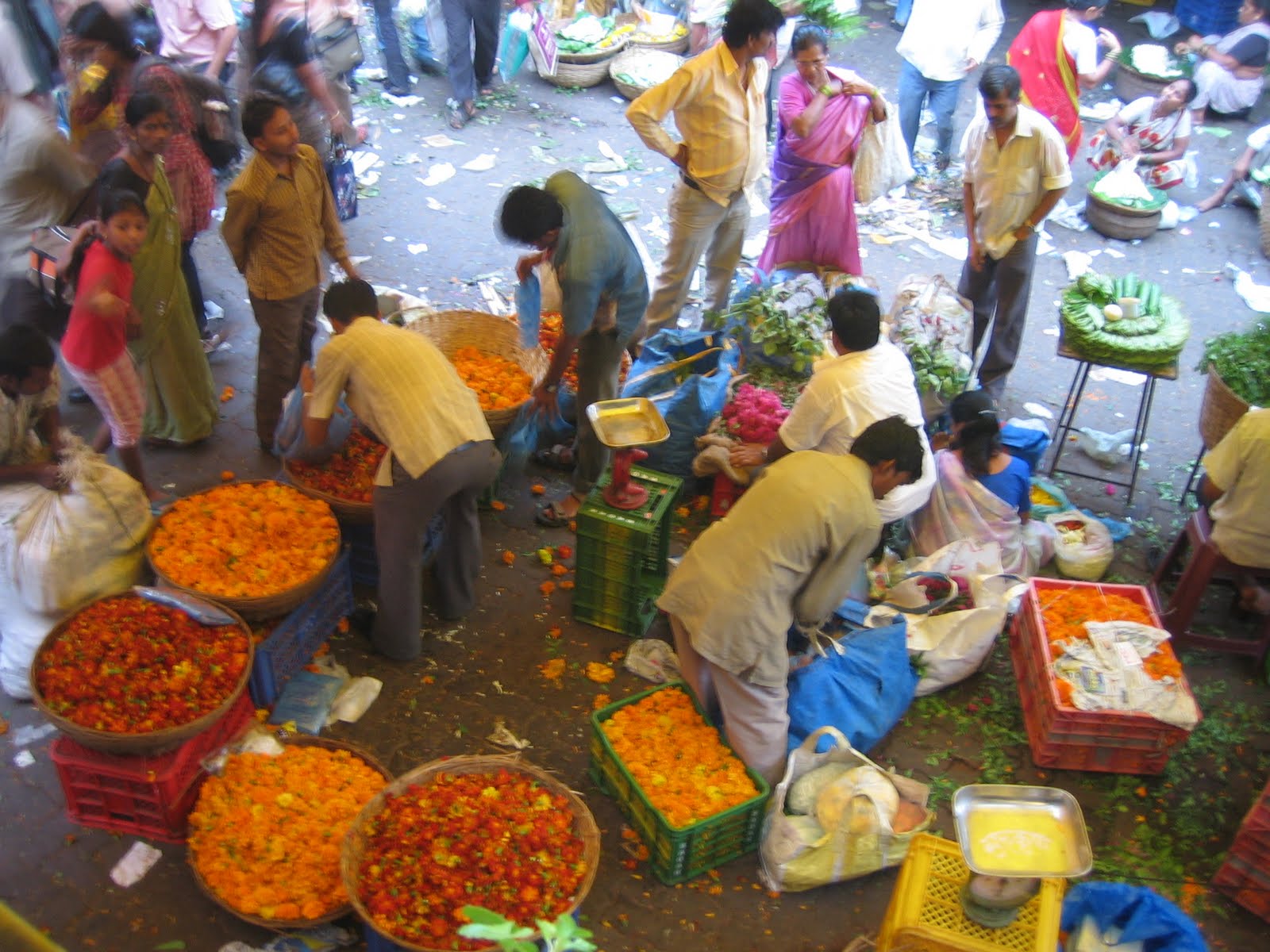 Bomberg in Bombay Dadar Flower Market