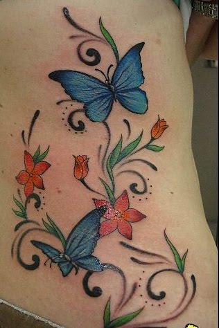 significado da tatuagem de borboleta. tenho interesse em tatuar essas borboletinhas da foto, mais pro canto 