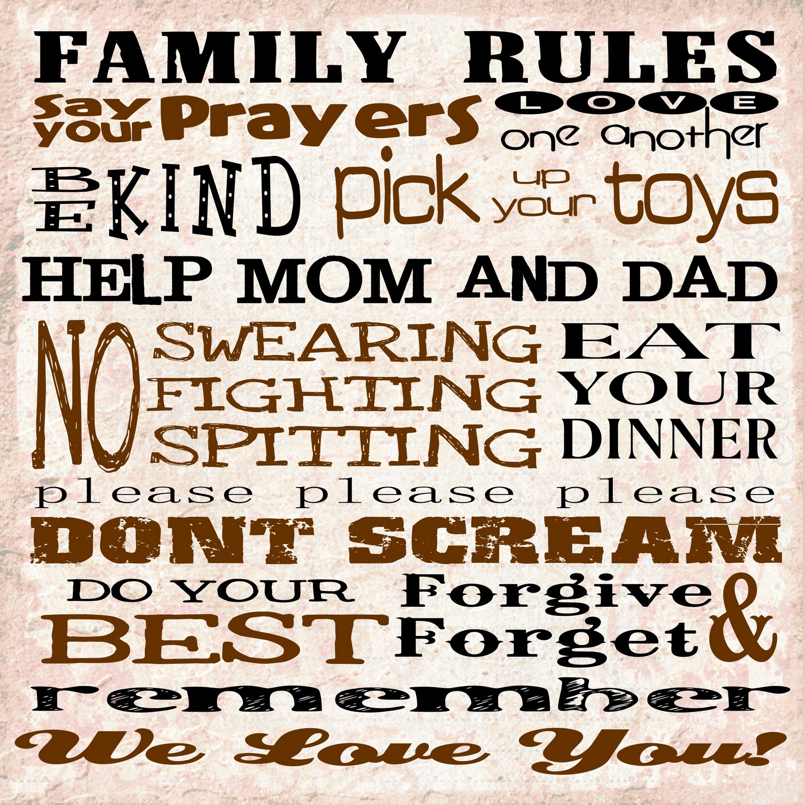 family rules clipart - photo #32