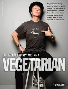 paul mccartney, national vegetarian program