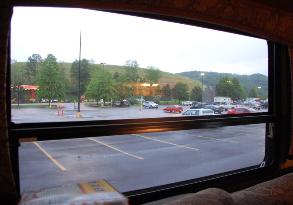 The view from my office, at the Weston, WV Walmart