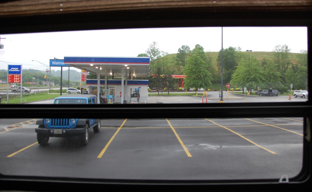 The view from my office, at the Weston, WV Walmart