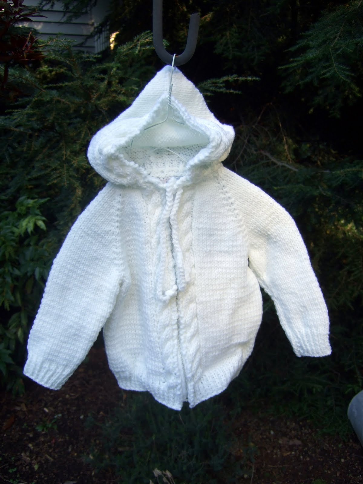 a little bit of everything Needlework ZipUp Hooded Baby Sweater