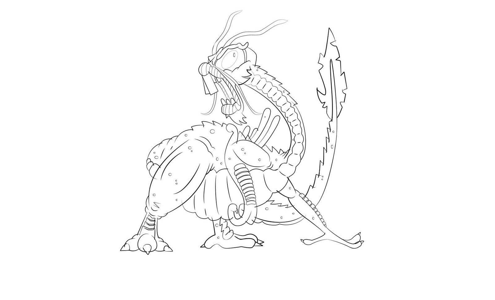 Jabberwocky Coloring Coloring Pages