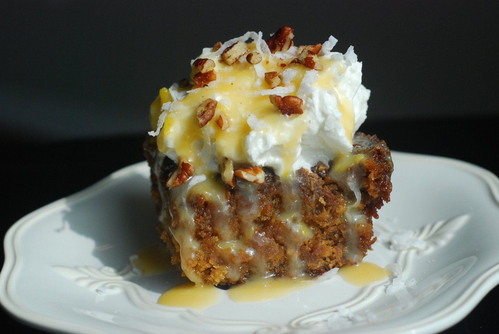 Cooking à la Mode Lazy Daisy Oatmeal Cake w/ Custard Glaze