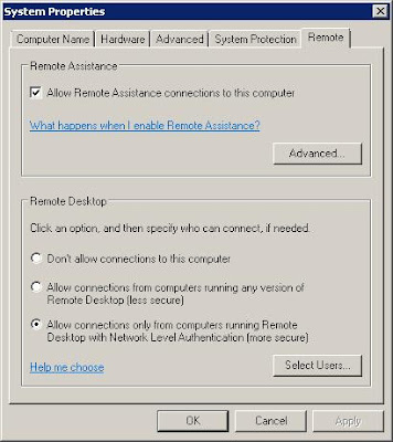 enabling network level authentication on windows xp service pack 3