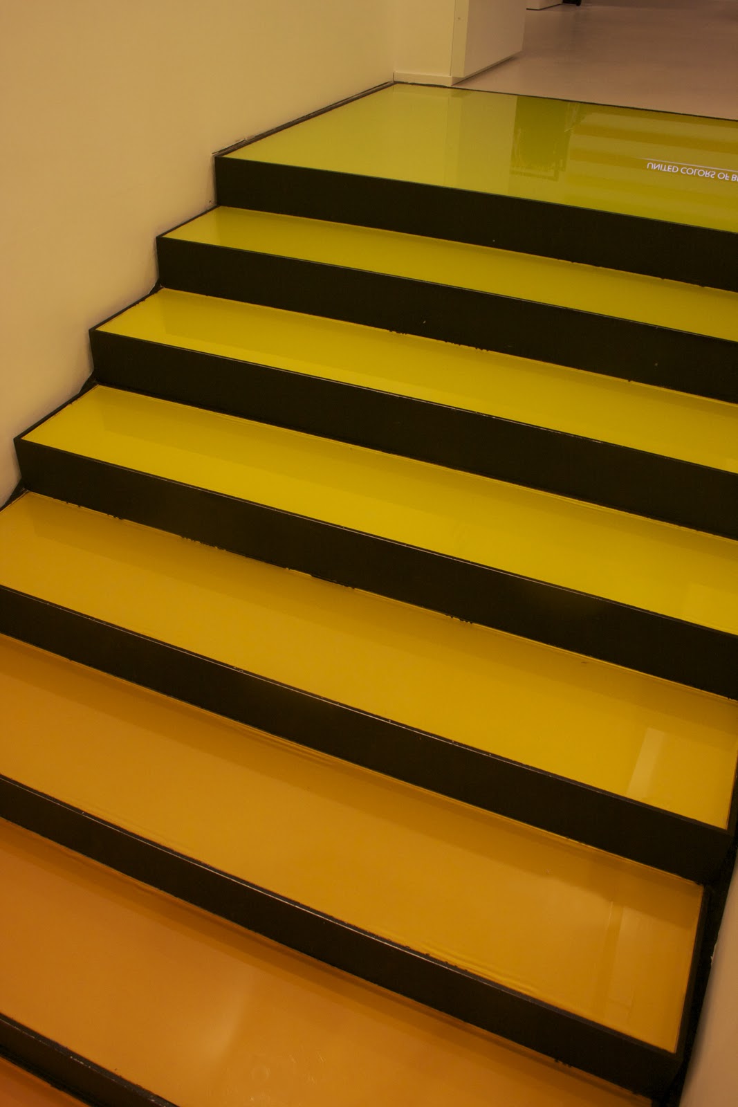 My 'Richard Curtis' London: Interiors Focus - Rainbow stairs at Benetton