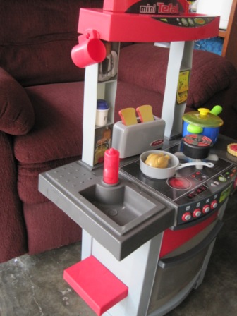 mini kitchen set in clay