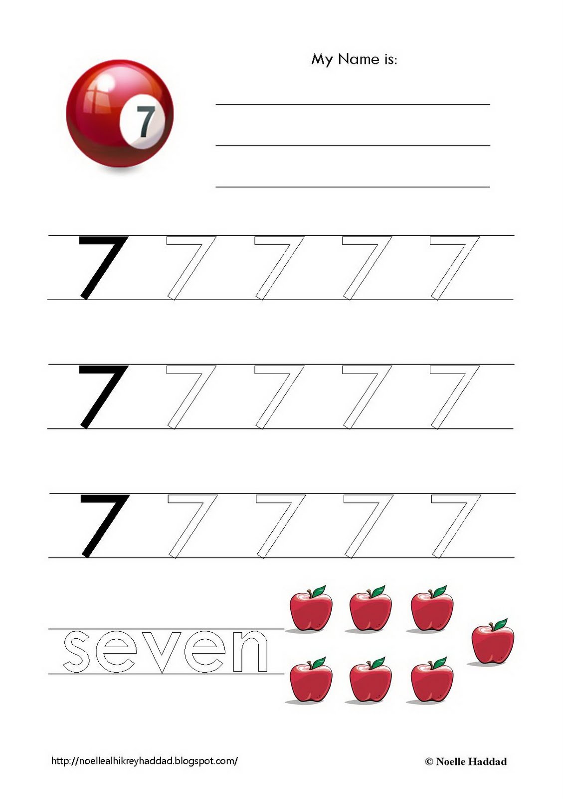 Noelle's Blog: Numbers Activity Books