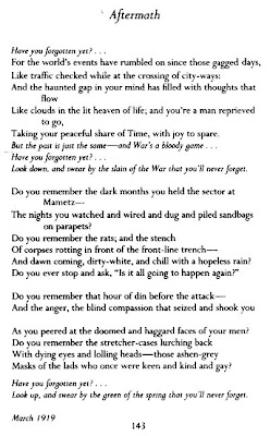 Aftermath by Siegfried Sassoon