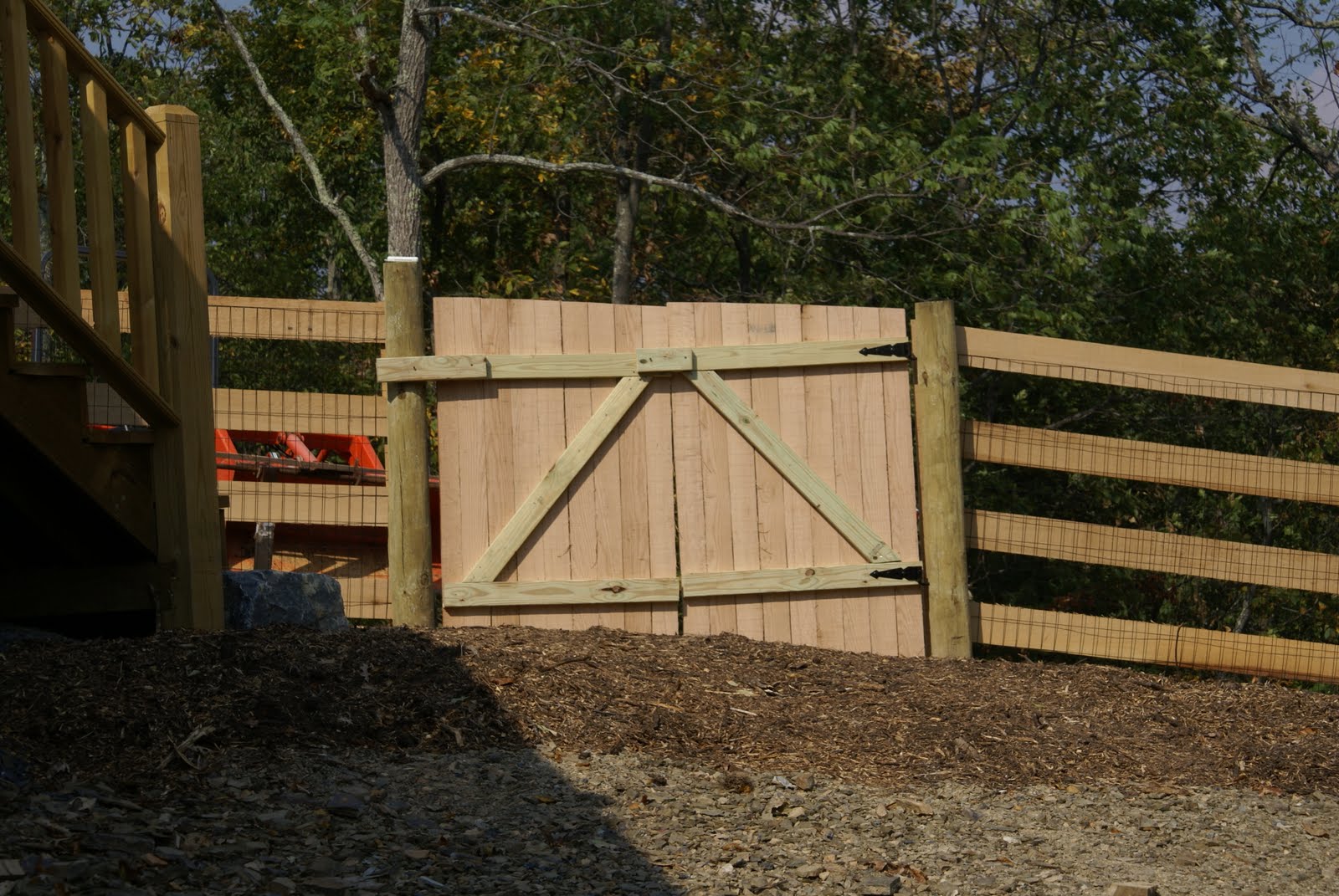 Hidden Bend Retreat, Romney West Virginia Fencing Started